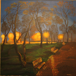 Park at night
